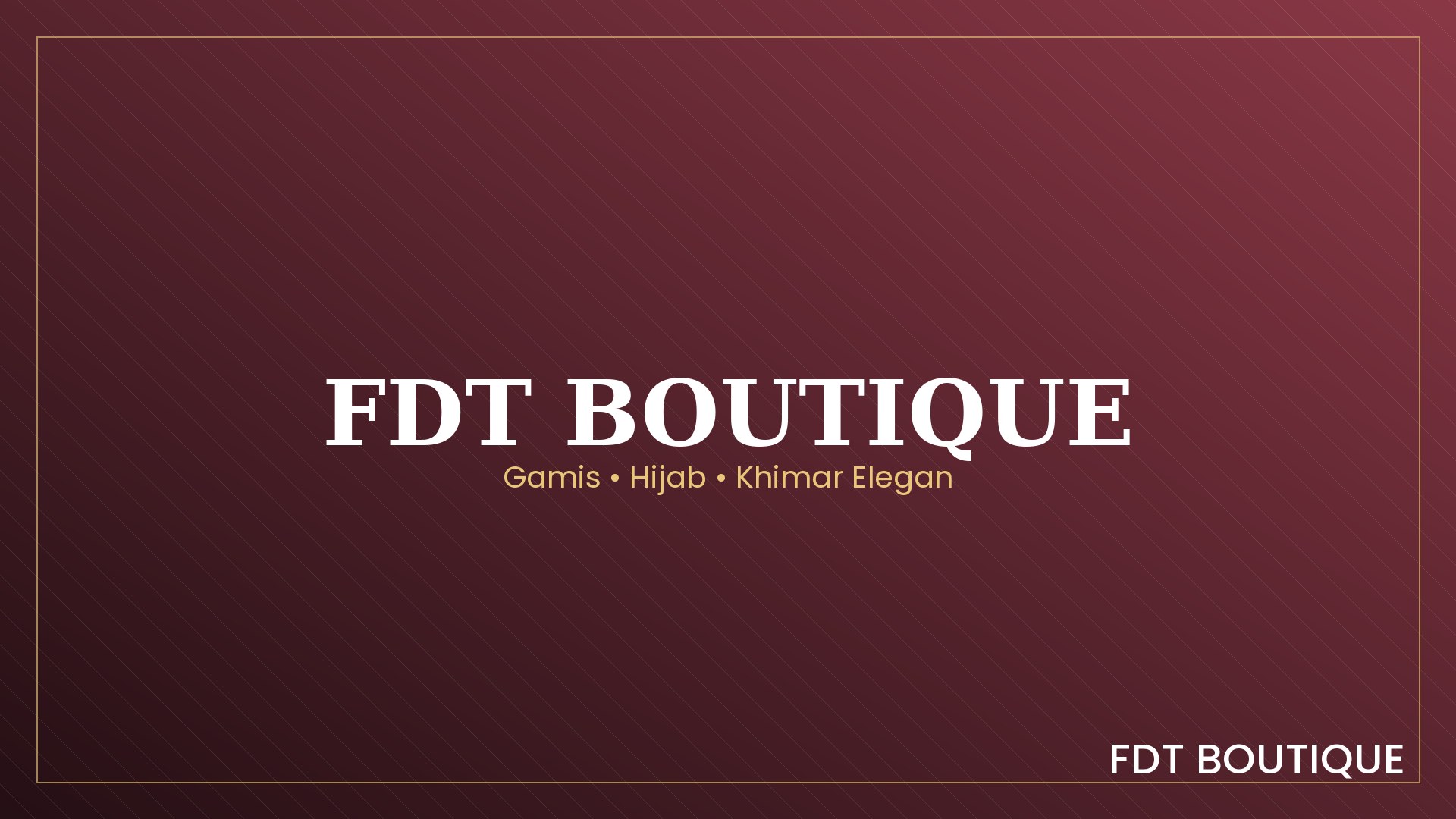 Koleksi gamis dan hijab elegan FDT Boutique