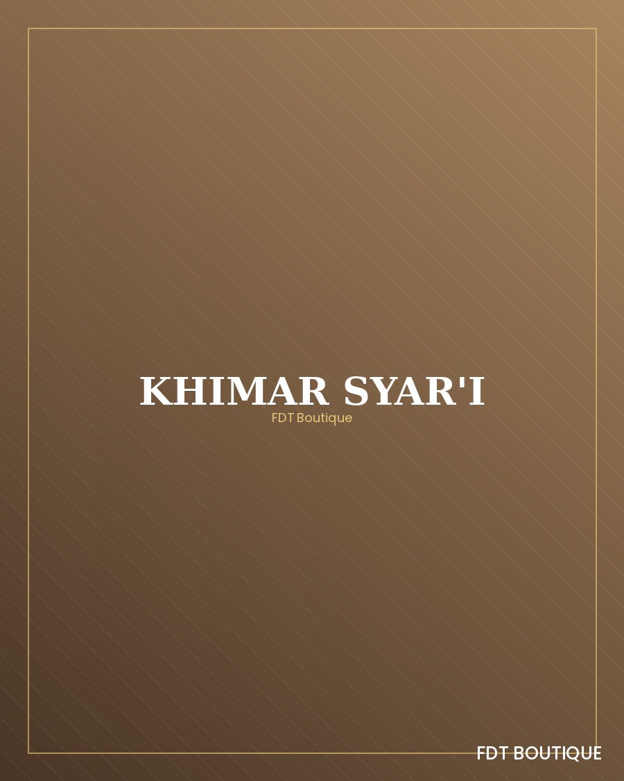 Khimar syar'i dua layer
