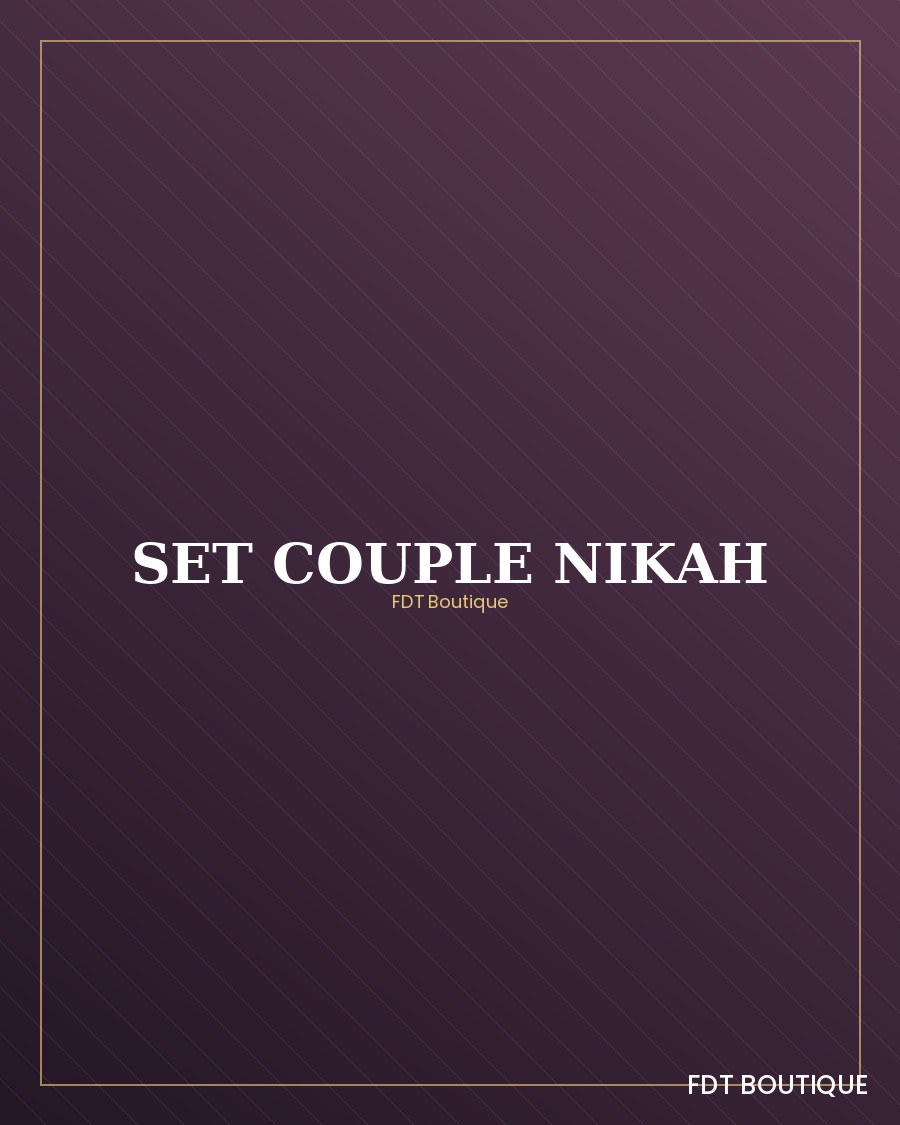 Set couple gamis pernikahan